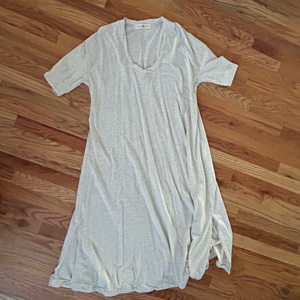 Natural Life Light Gray V-Neck dress